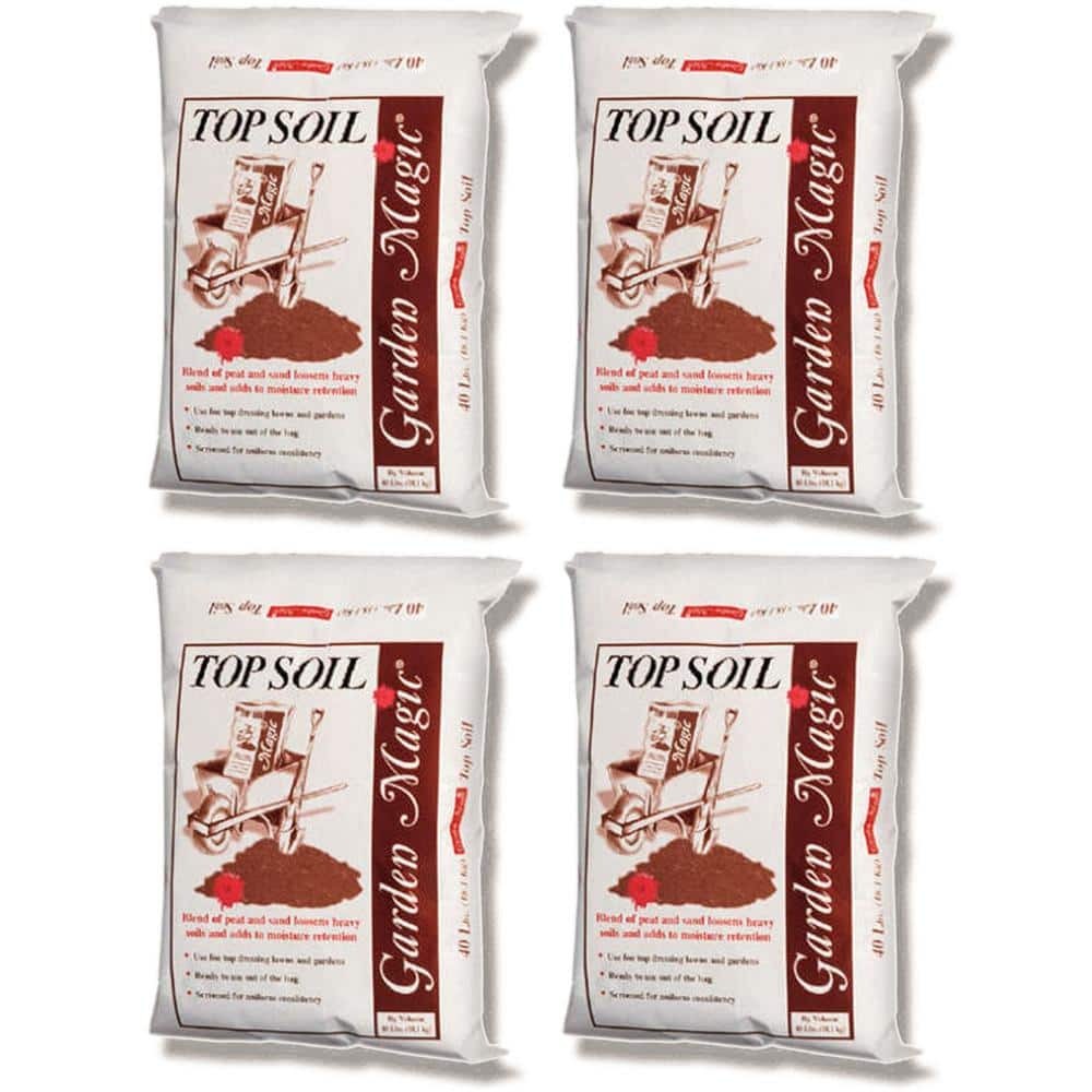 Garden Magic Organic Planting Potting Soil, 40 lbs. Bag (4-Pack) - Hercitys