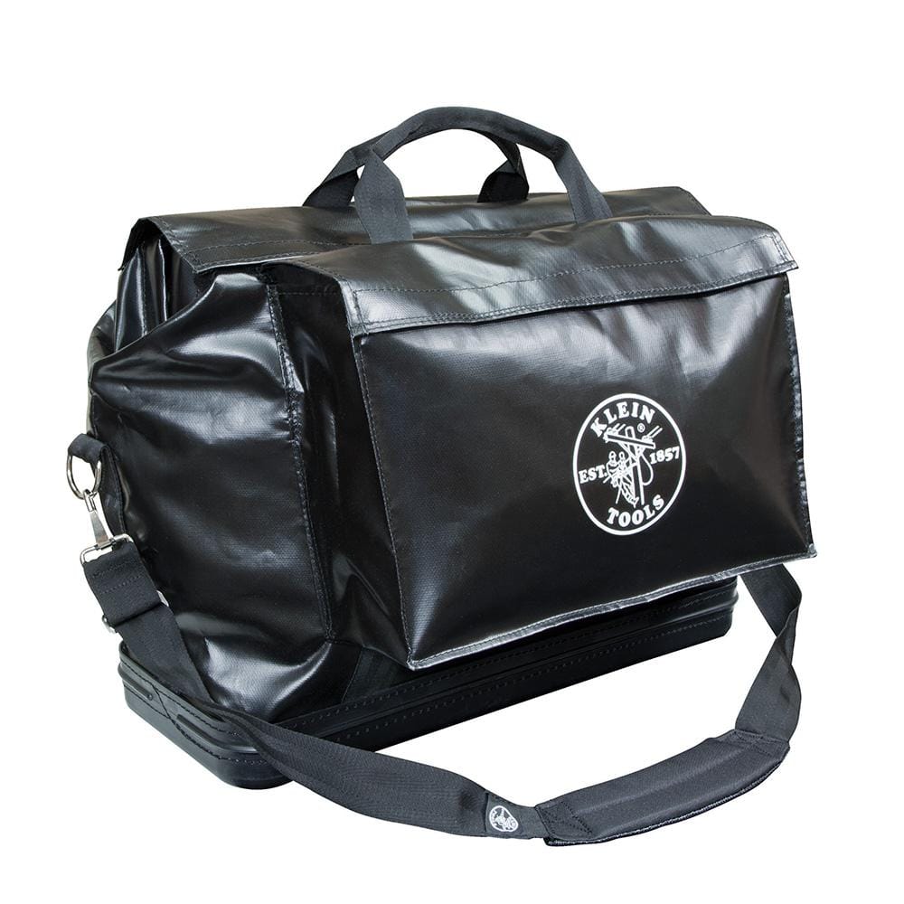 Tool Bag, Vinyl Equipment Bag, Black, Large - Hercitys