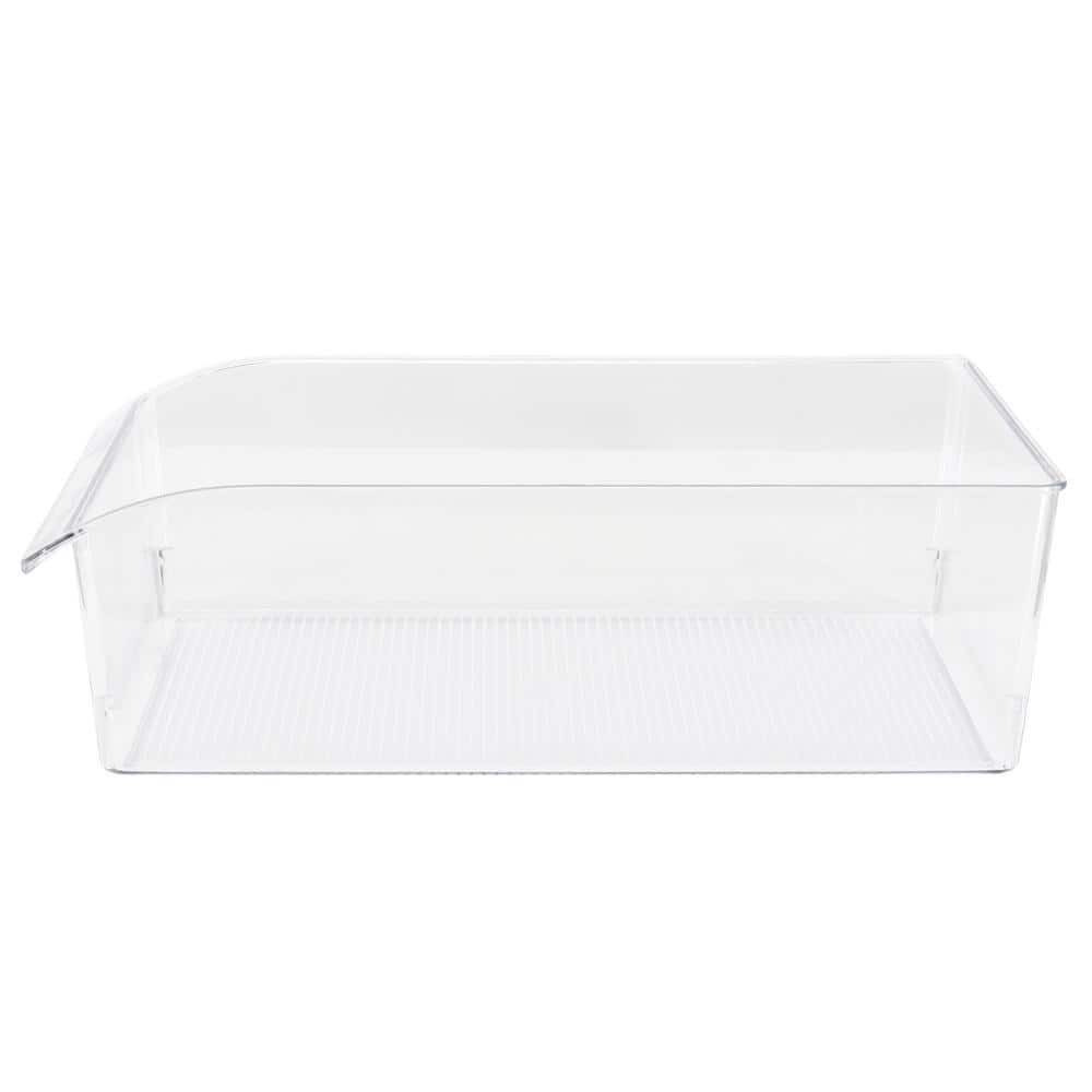 6.1 qt. Plastic Fridge Storage Container in Clear - Hercitys
