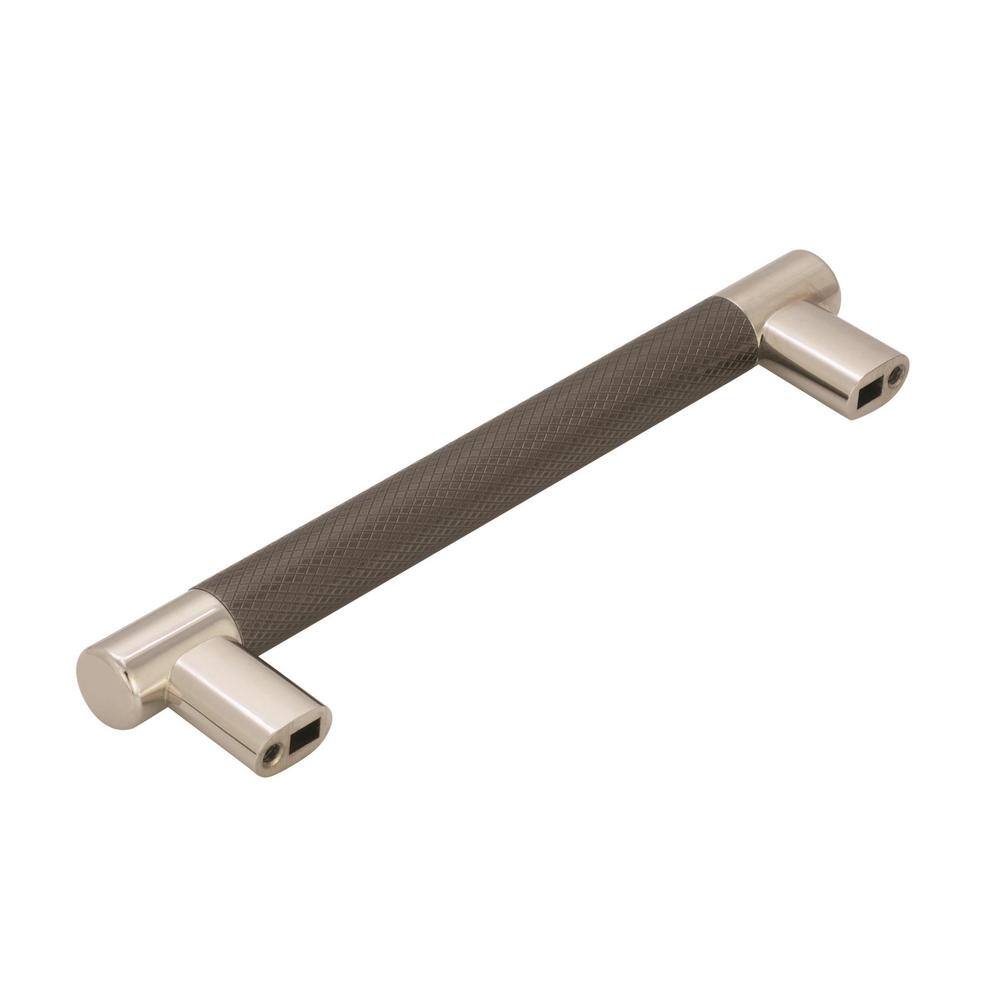 Esquire 6-5/16 in. (160 mm) Polished Nickel/Gunmetal Drawer Pull (10-Pack) - Hercitys