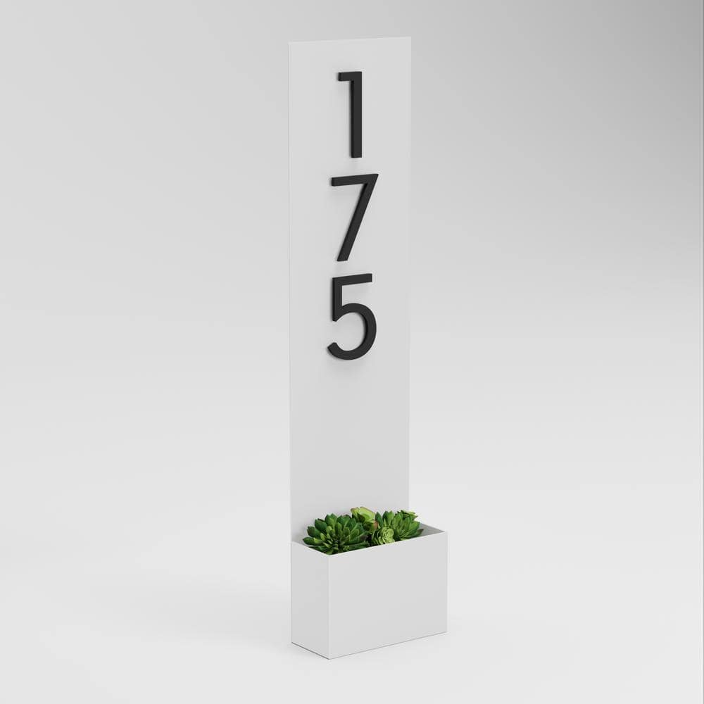 Standing Tall Rectangle Address Planter - Hercitys