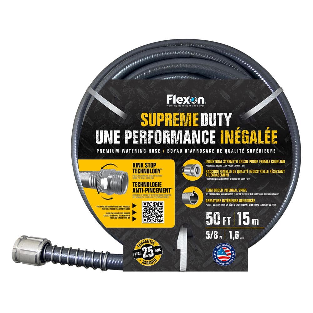 Supreme Duty 5/8 in. Dia x 50 ft. Heavy-Duty Water Hose - Hercitys