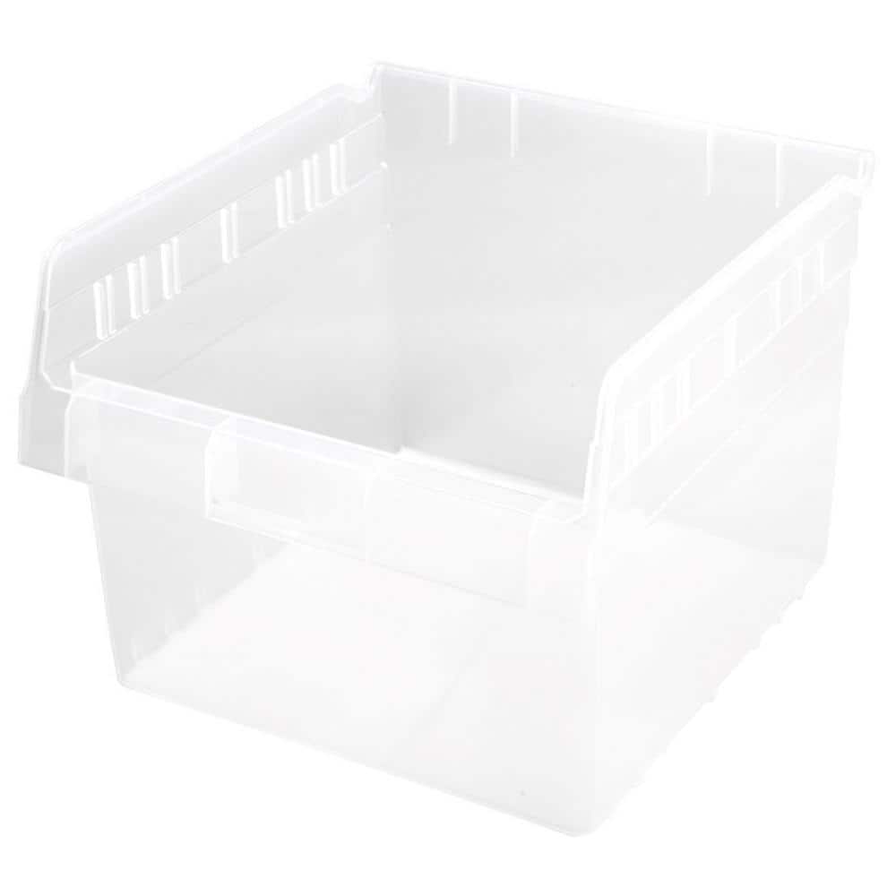 8 In. Store-Max 13.03 Qt. Shelf Bin in Clear (8-Pack) - Hercitys