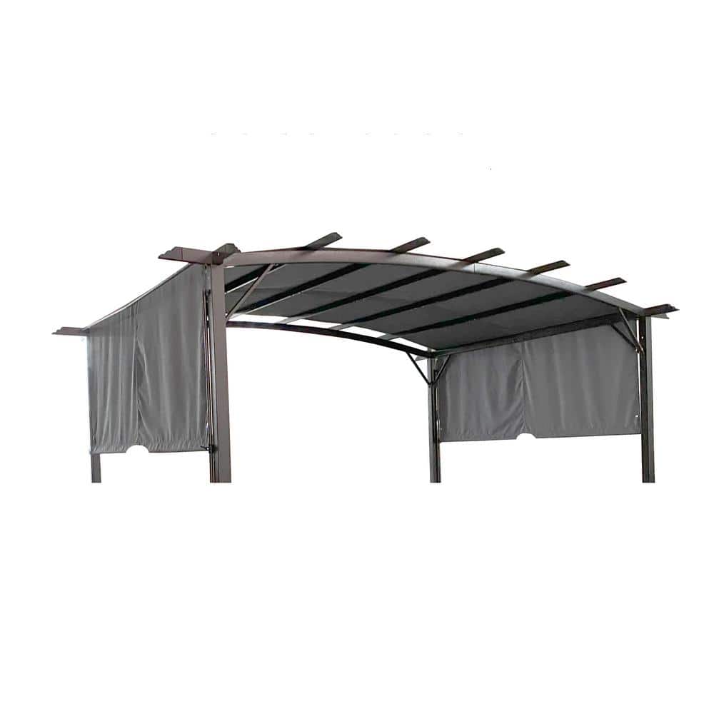 Universal Canopy Replacement Top Cover Suitable for 12 X 9 ft. Outdoor Pergola Frame, Gray - Hercitys