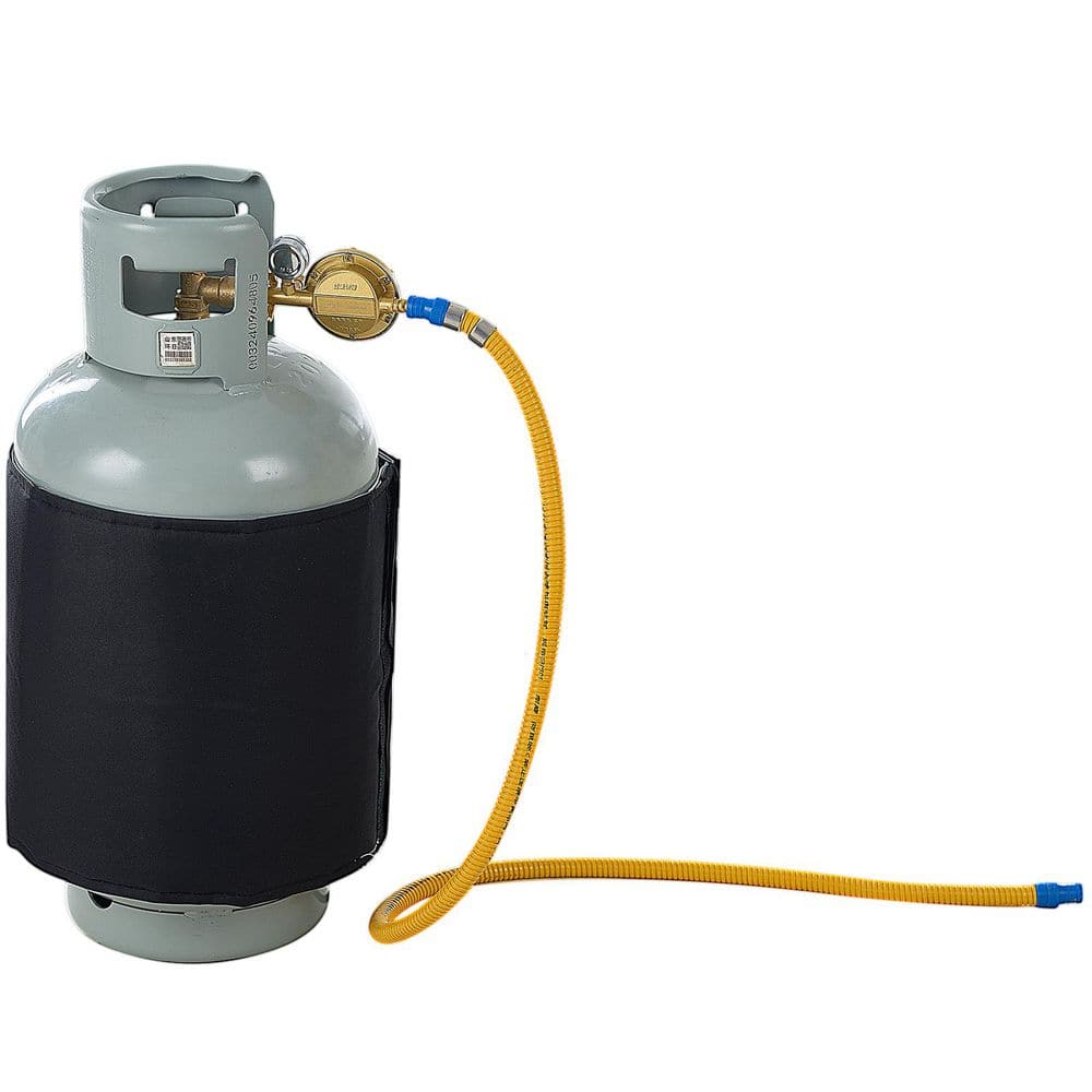 Insulated Band Style Gas Cylinder Warmer, Fits 40 lbs. Gas Tanks 120 W, Fixed Internal Thermostat Max Temp 90 ℉ - Hercitys