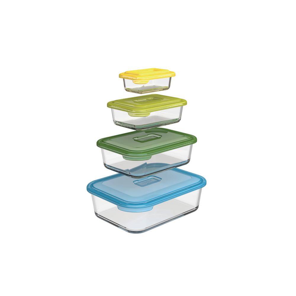 Nest Glass 8-Piece Food Storage Set - Hercitys