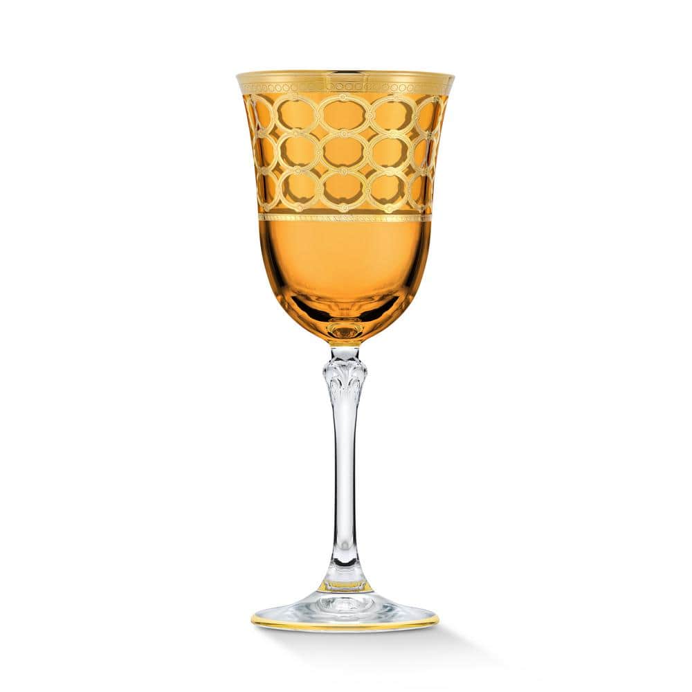 9 oz. Amber Red Wine Goblet Set (Set of 4) - Hercitys