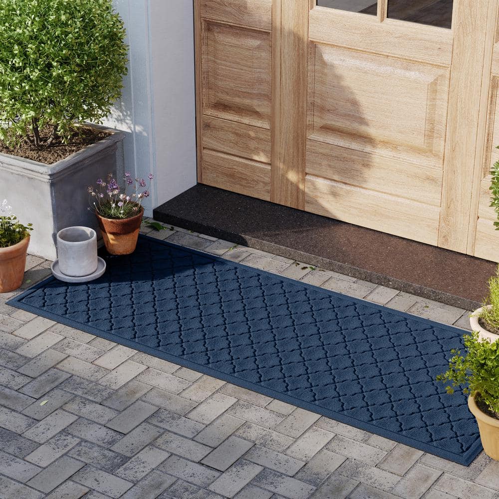 Waterhog Cordova 22 in. x 60 in. PET Polyester Indoor Outdoor Runner Doormat - Hercitys