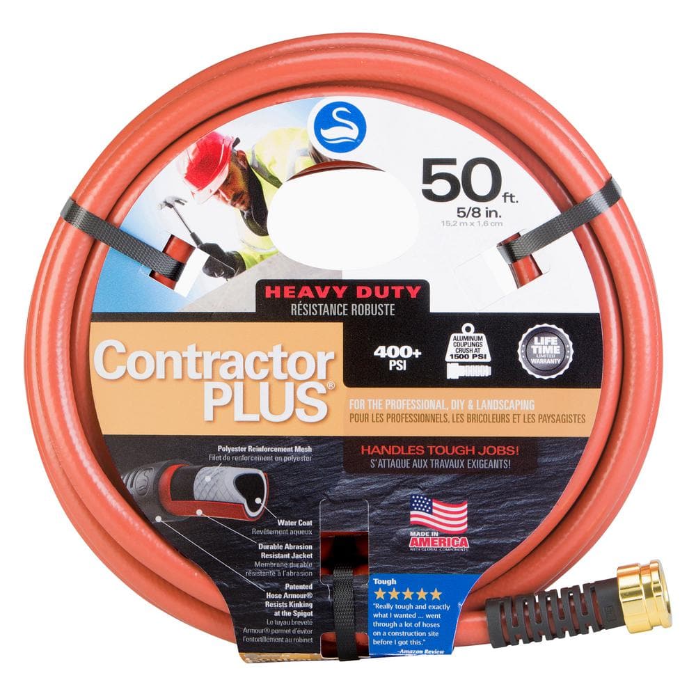 ContratorPLUS 5/8 in. x 50 ft. Heavy-Duty Hose - Hercitys