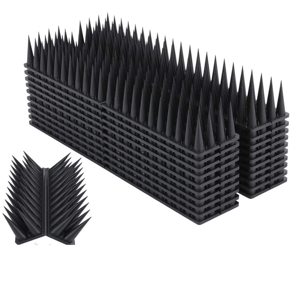 9-Pack Bird Deterrent Spikes for Outdoor Use, Pigeon and Raccoon Protection - Hercitys