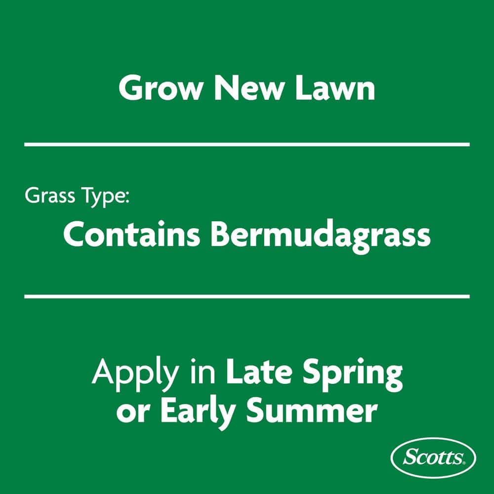 Turf Builder 8 lbs. Rapid Grass Bermudagrass Combination Seed and Fertilizer Grows Green Grass Fast - Hercitys