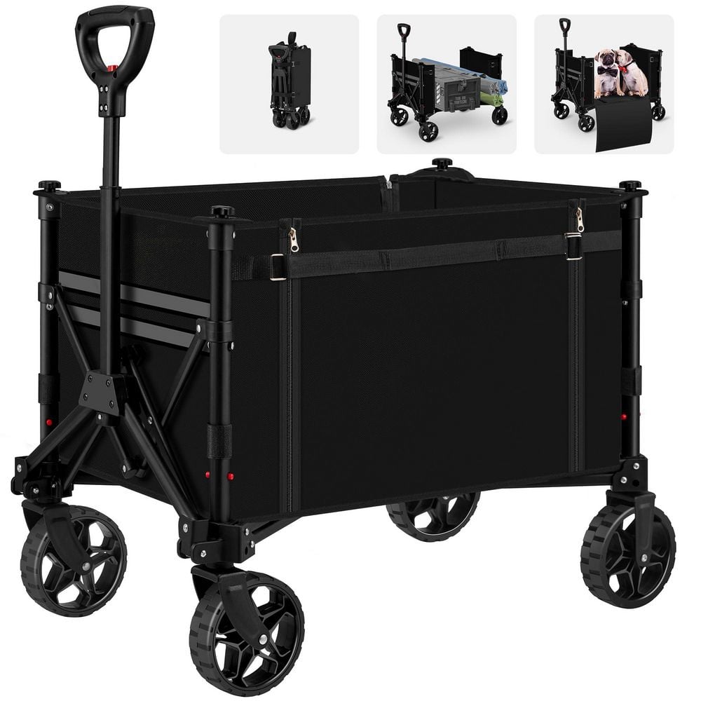 Collapsible Wagon Cart with Wheels for Outdoor Sport - Hercitys