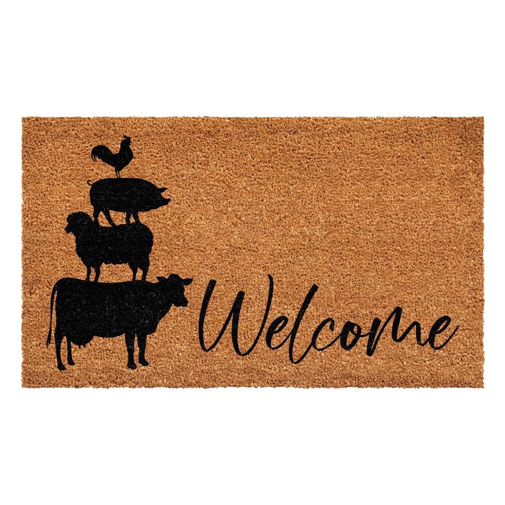Farmhouse animals Doormat 24″ x 36″ - Hercitys