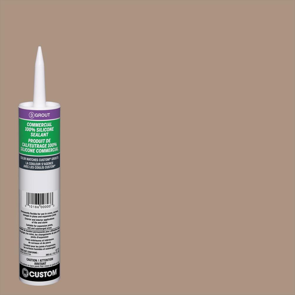 Commercial #135 Mushroom 10.1 oz. Silicone Caulk - Hercitys