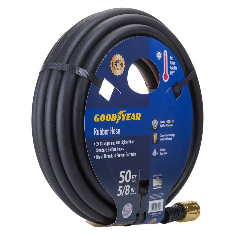 MAXLite 5/8 in. x 50 ft. Premium Duty Rubber+ Water Hose - Hercitys
