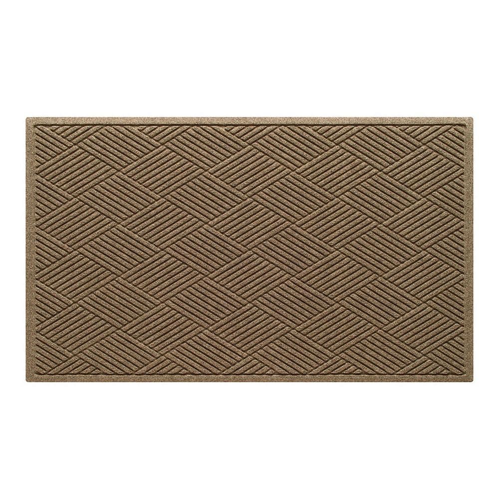 Waterhog Diamonds Camel 35 in. x 59 in. PET Polyester Indoor Outdoor Doormat - Hercitys