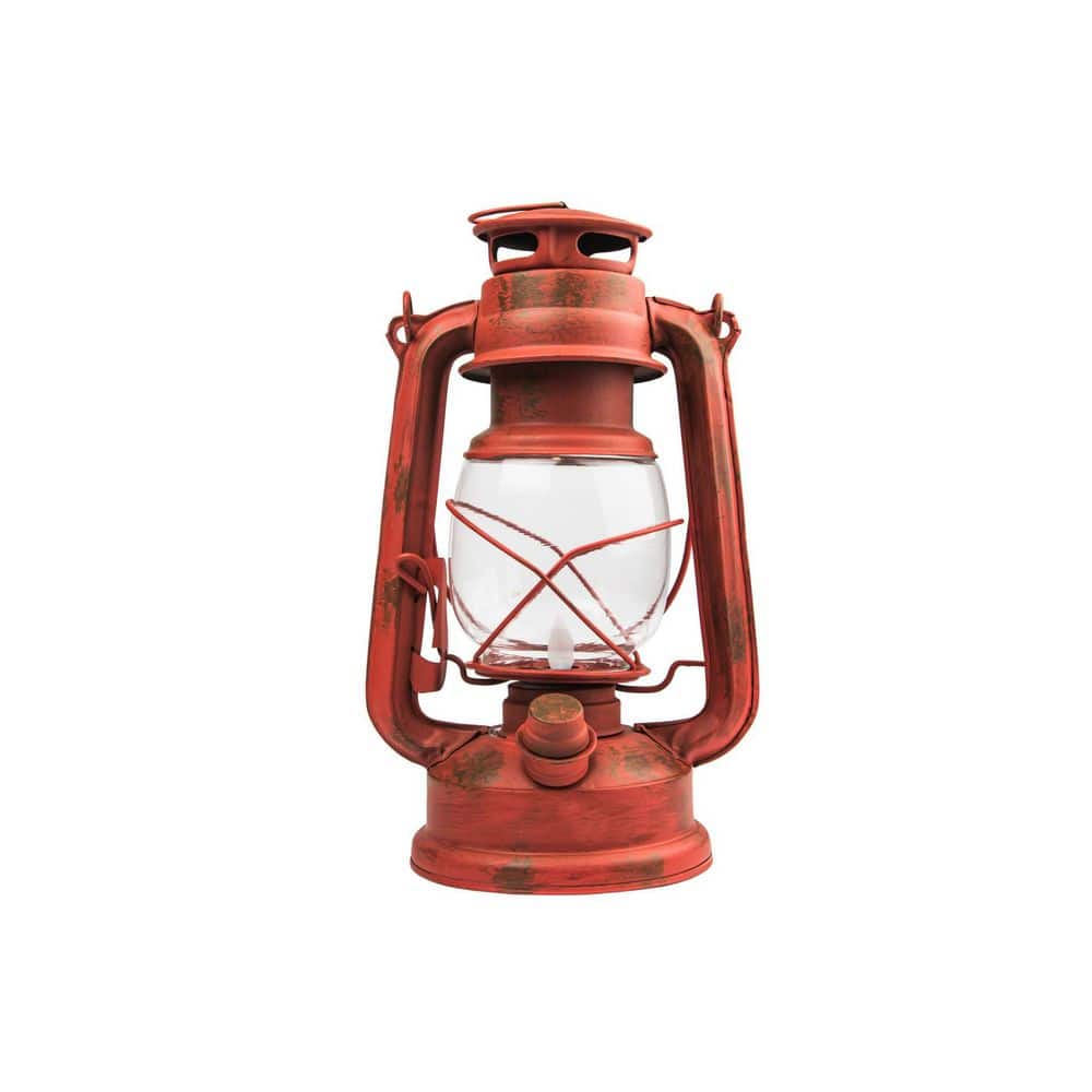 Old Red 100 Lumens ALK. Battery LED Lantern - Hercitys
