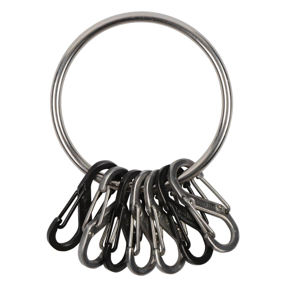 Steel Big Key Ring with Carabiners - Hercitys