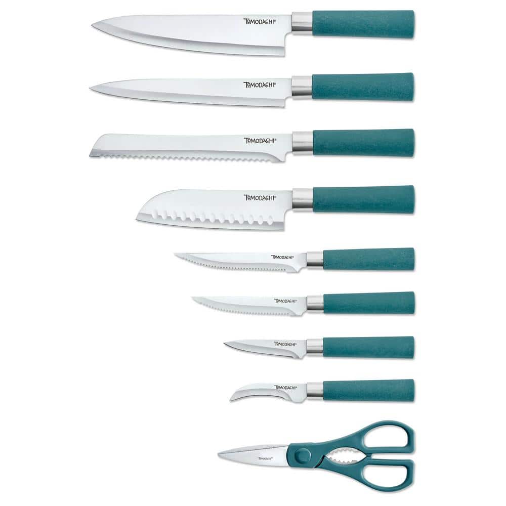 Haruto 15-Piece Stainless Steel Knife Set with Block - Hercitys