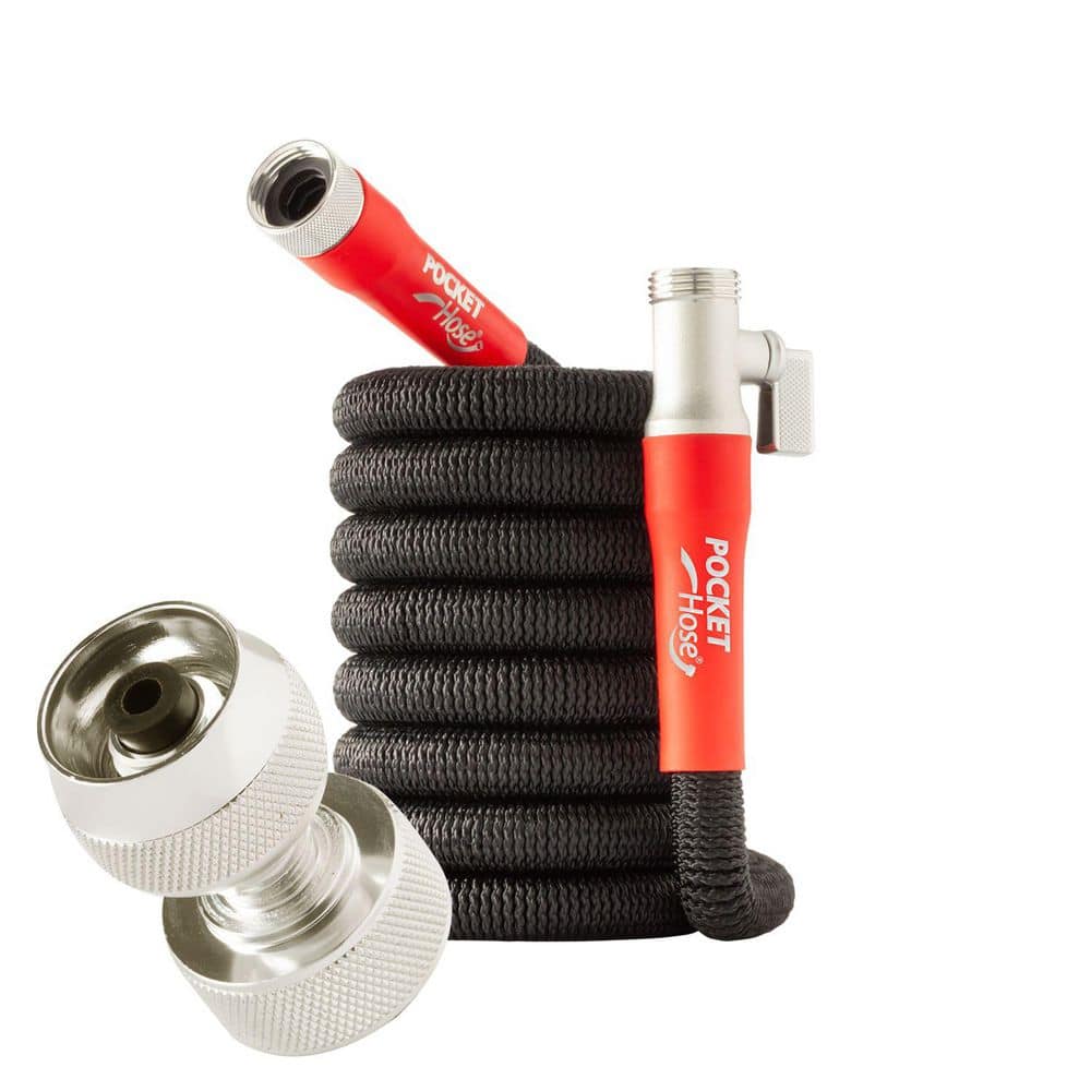 Silver Bullet 2.0 Expandable Garden Hose 3/4 in. x 25 ft. with Turbo Shot Nozzle - Hercitys