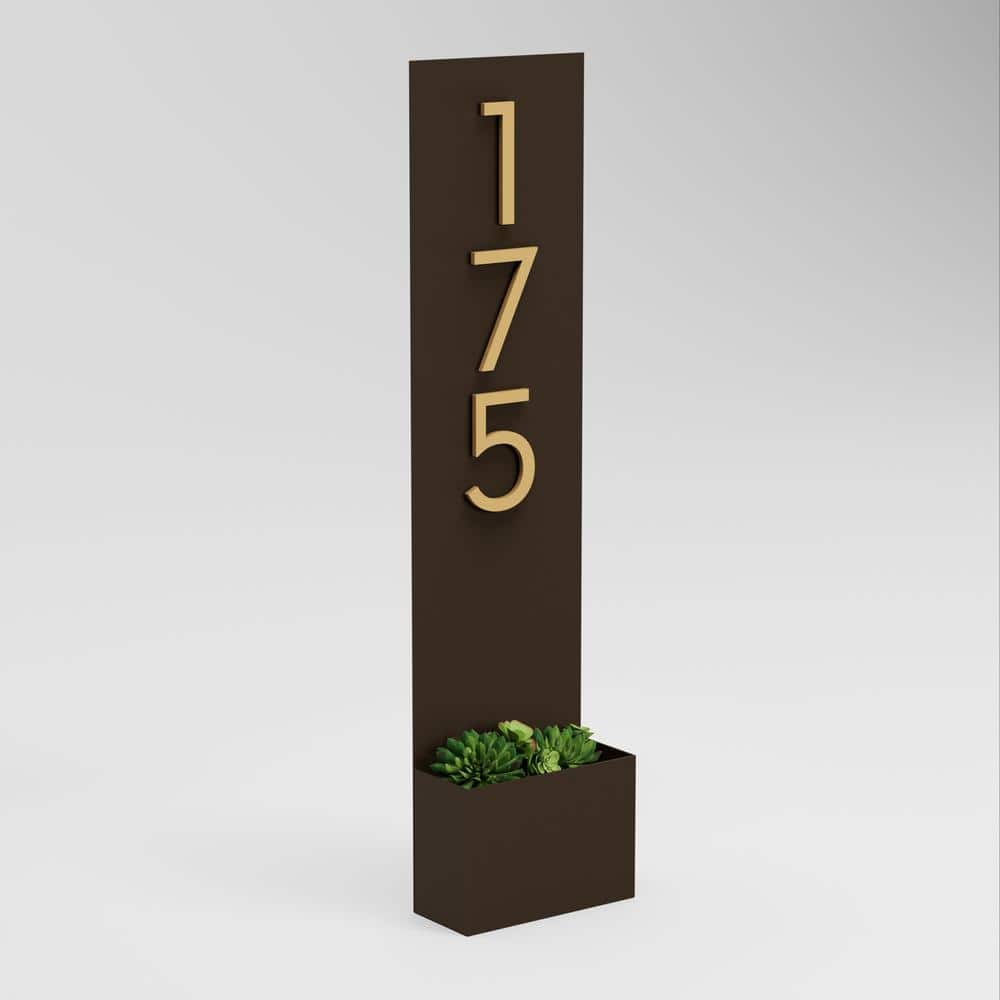 Standing Tall Rectangle Address Planter - Hercitys