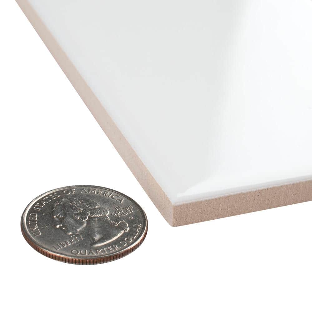 Crown Heights Glossy White 3 in. x 6 in. Ceramic Wall Tile (5.72 sq. ft./Case) - Hercitys