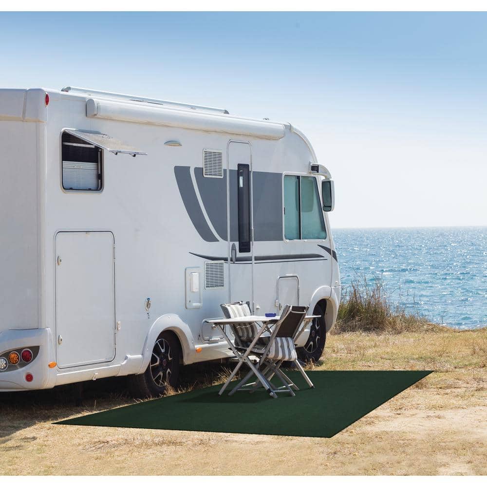 Grizzly Grass 6 ft. x 8 ft. Green Artificial Grass Rug - Hercitys