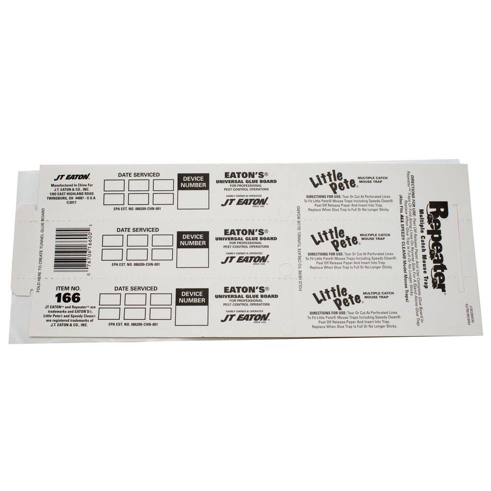 Unscented Glue Board Inserts for Repeater and Little Pete Multi-Catch Mouse Traps (72-Pack) - Hercitys