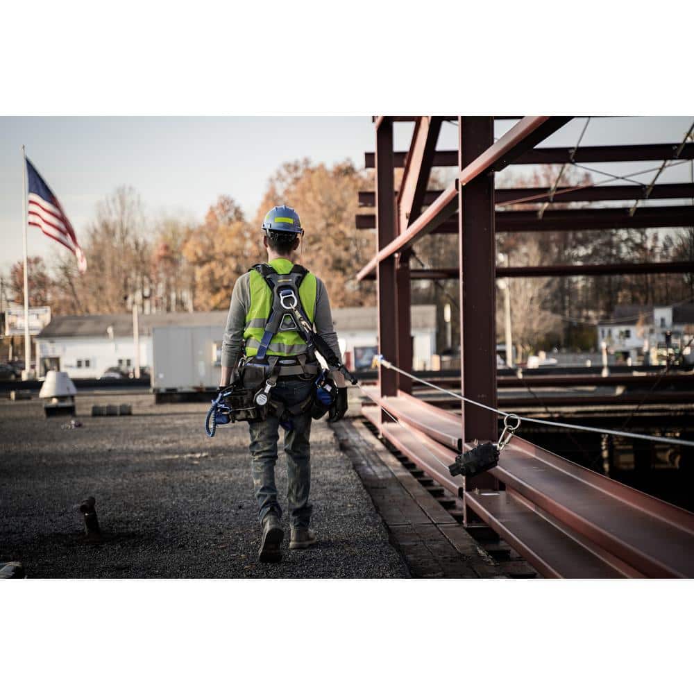 6 ft. DeCoil Twinleg Lanyard (DCELL Shock Pack, Snap Hook, Rebar Hook, 1 in. Web) - Hercitys