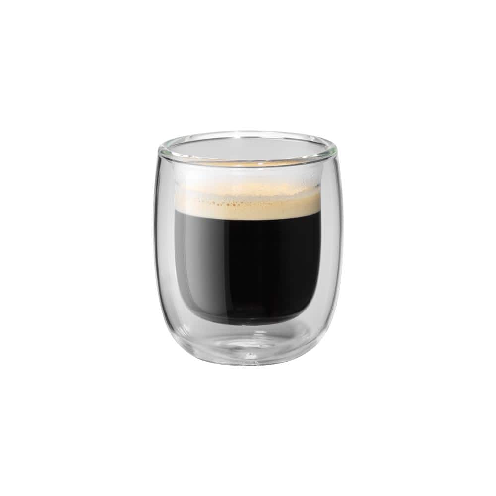 Sorrento 2-pc Double-Wall Glass Espresso Cup Set - Hercitys