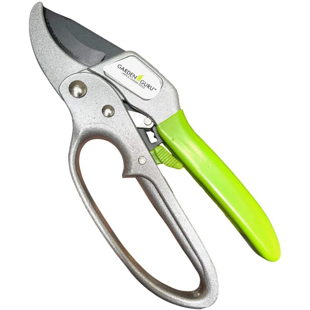 8 in. Heavy-Duty Ratchet Pruning Shears for Weak Hands - Hercitys