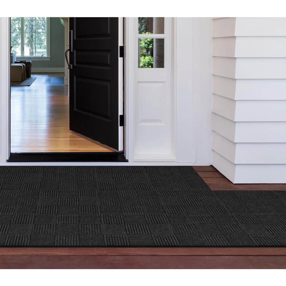 Charcoal – Black Residential 18 x 18 in. Peel and Stick Carpet Tile Square (18 sq. ft.) - Hercitys