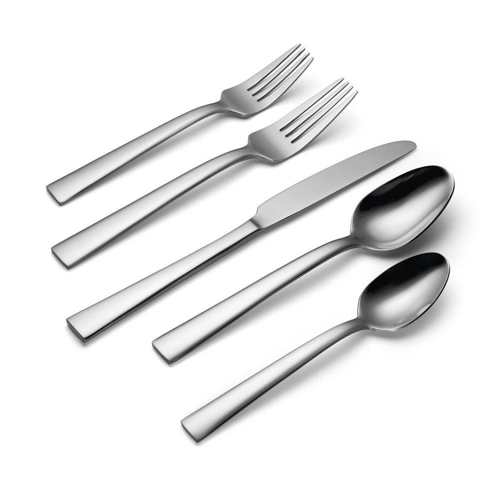 Madison Avenue 45-Piece Silver 18/0 Stainless Steel Flatware Set (Service for 8) - Hercitys