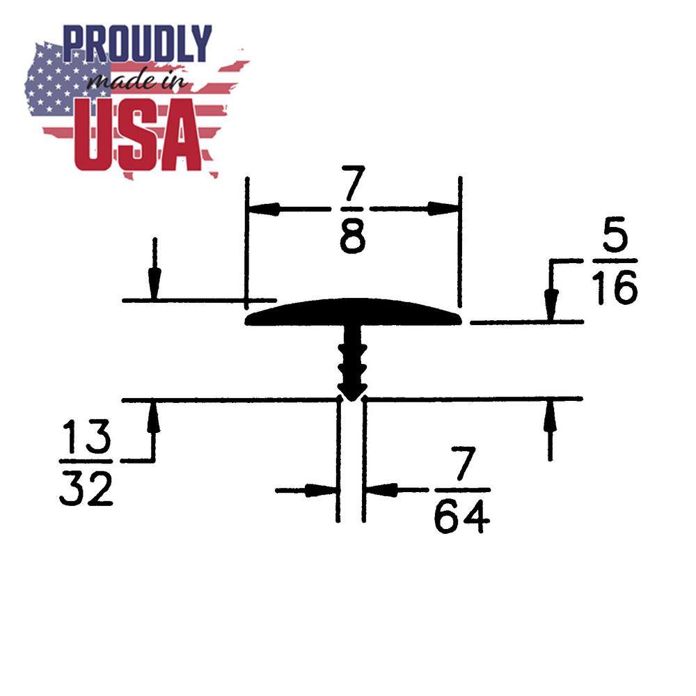 7/8 in. Red Oak Flexible Polyethylene Center Barb Hobbyist Pack Bumper Tee Moulding Edging 25 foot long Coil - Hercitys