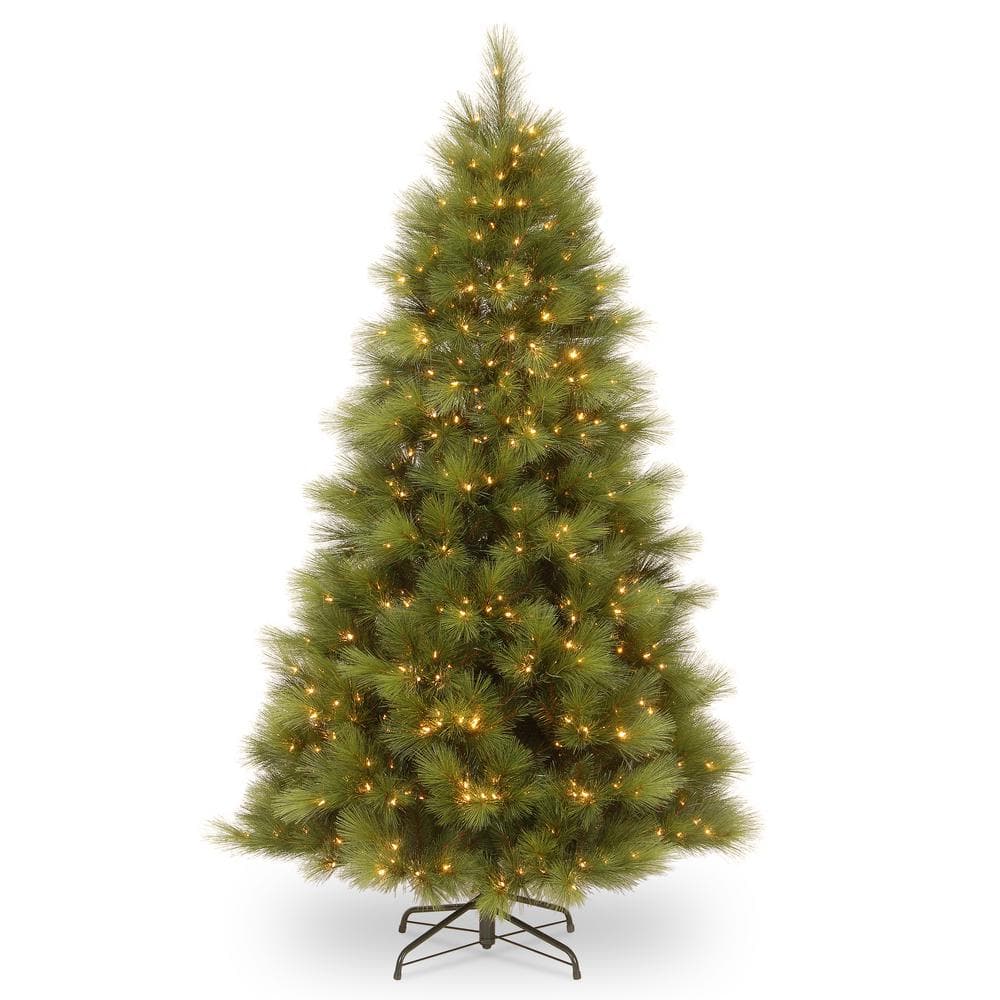 6 ft. PreLit North Valley Spruce Artificial Christmas Tree with 400 Clear Lights - Hercitys