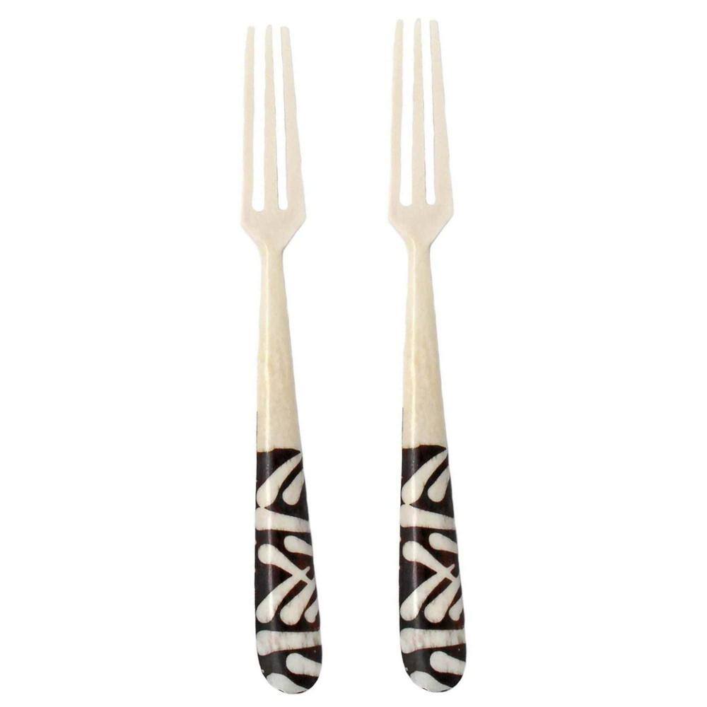 Long Batik Bone Appetizer Fork (Set of 2) - Hercitys