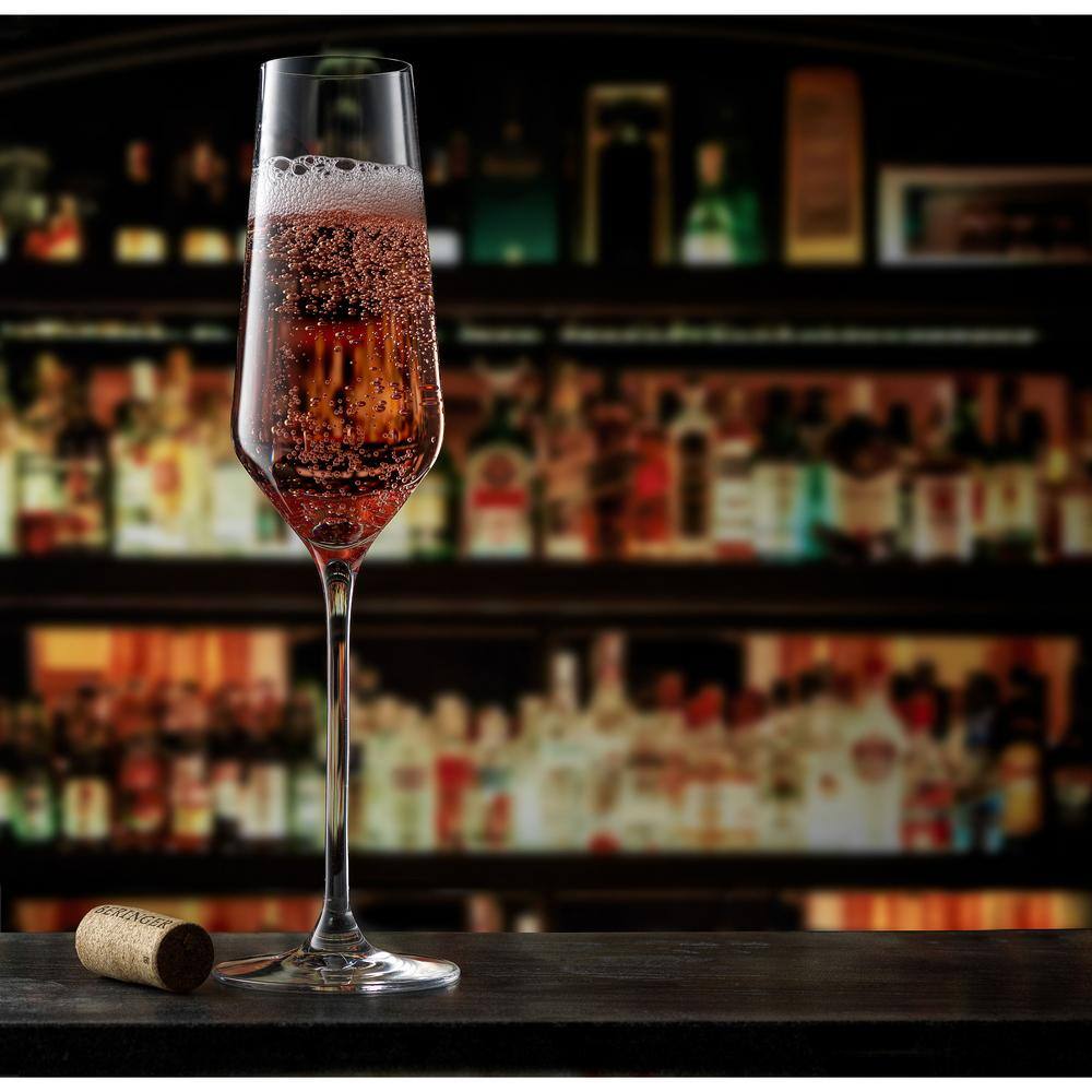 Layla 6.7 oz. Champagne Crystal Glasses (Set of 8) - Hercitys