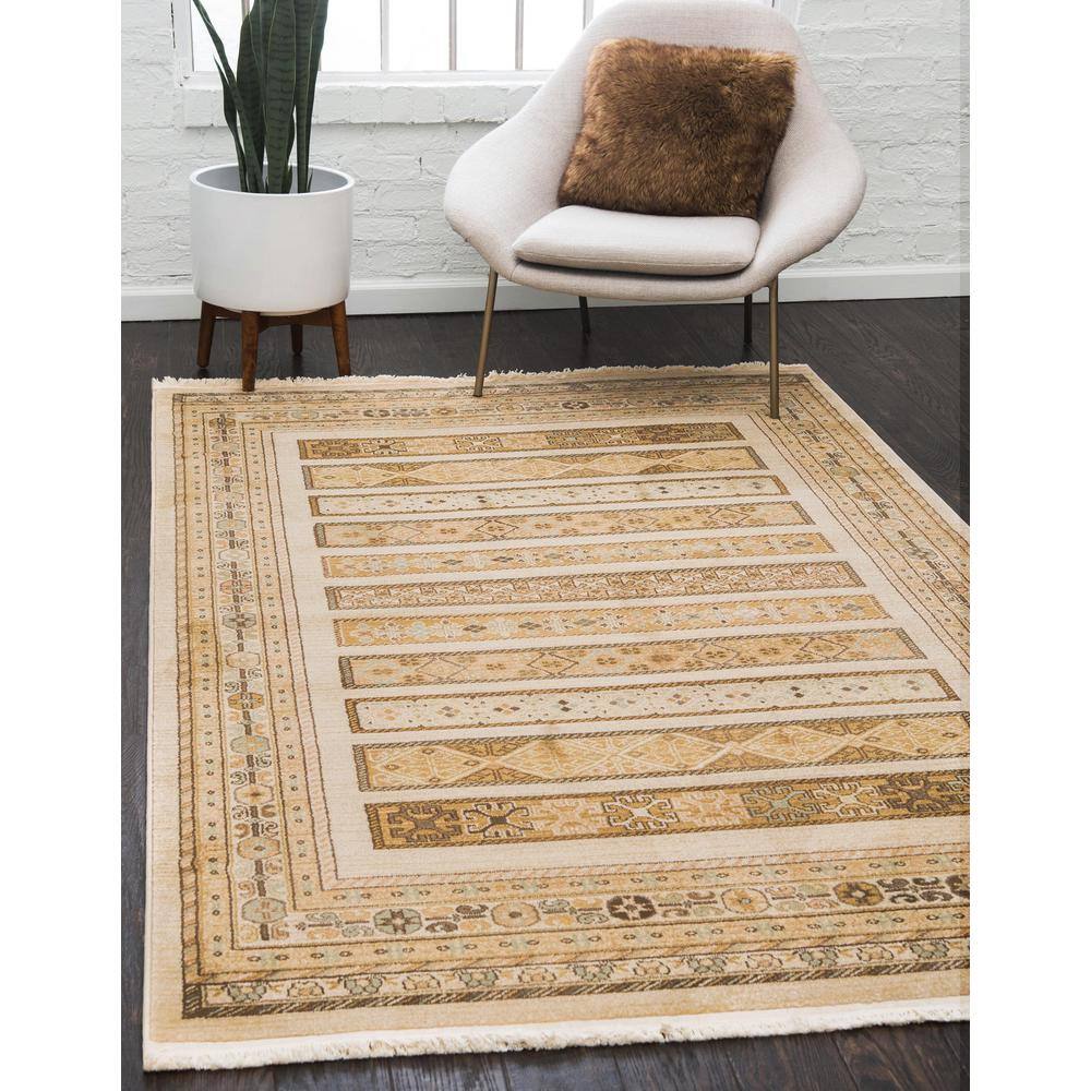 Fars Pasadena Ivory 9′ 0 x 12′ 0 Area Rug - Hercitys