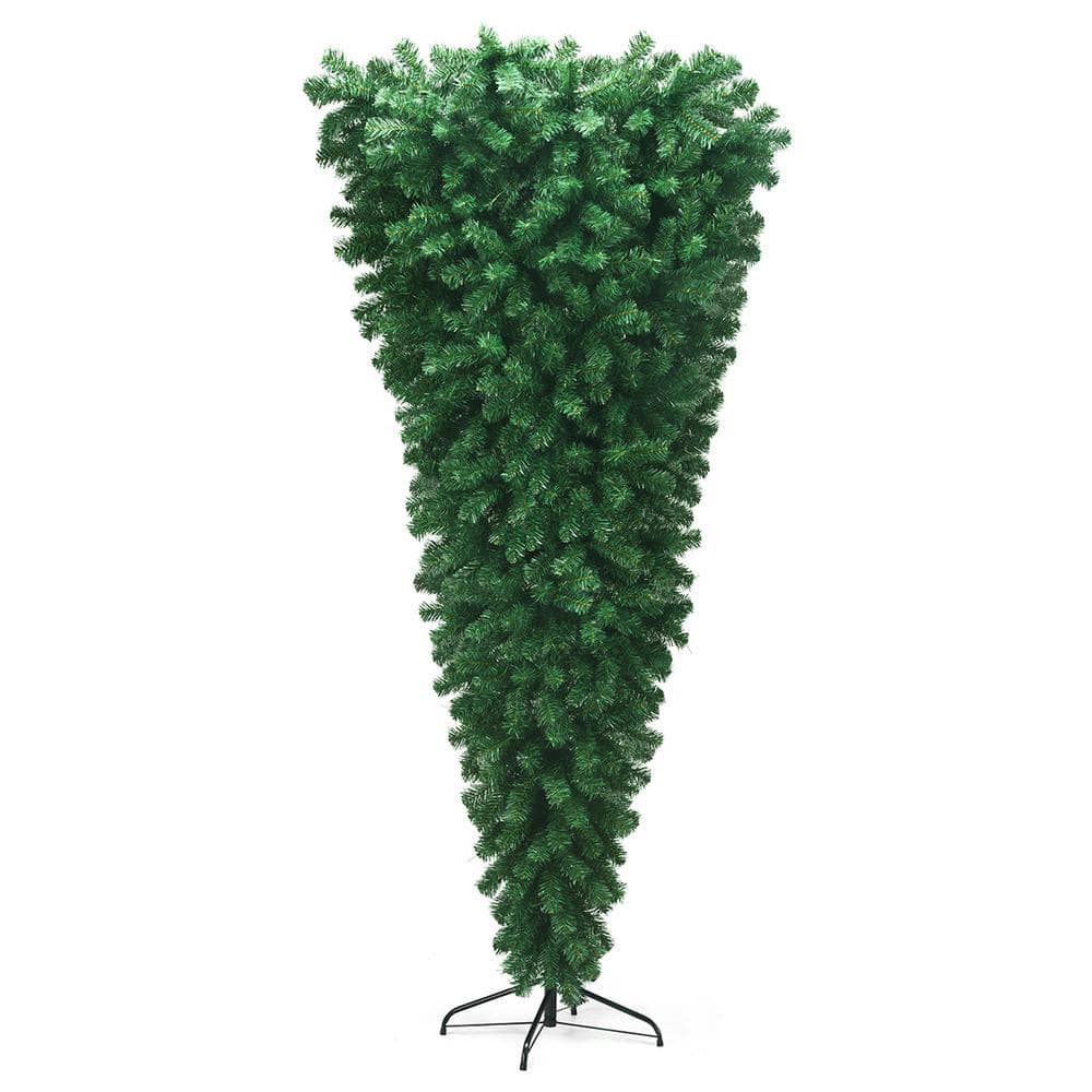 7 ft. Unlit Upside Down Artificial Christmas Tree with 1000 Tips - Hercitys