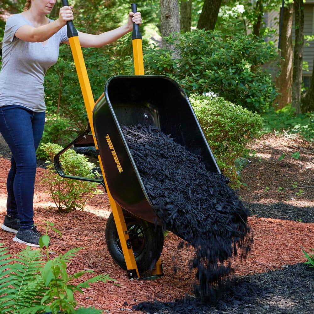 6 cu. ft. Barrow in a Box Steel Wheelbarrow with Steel Handles - Hercitys