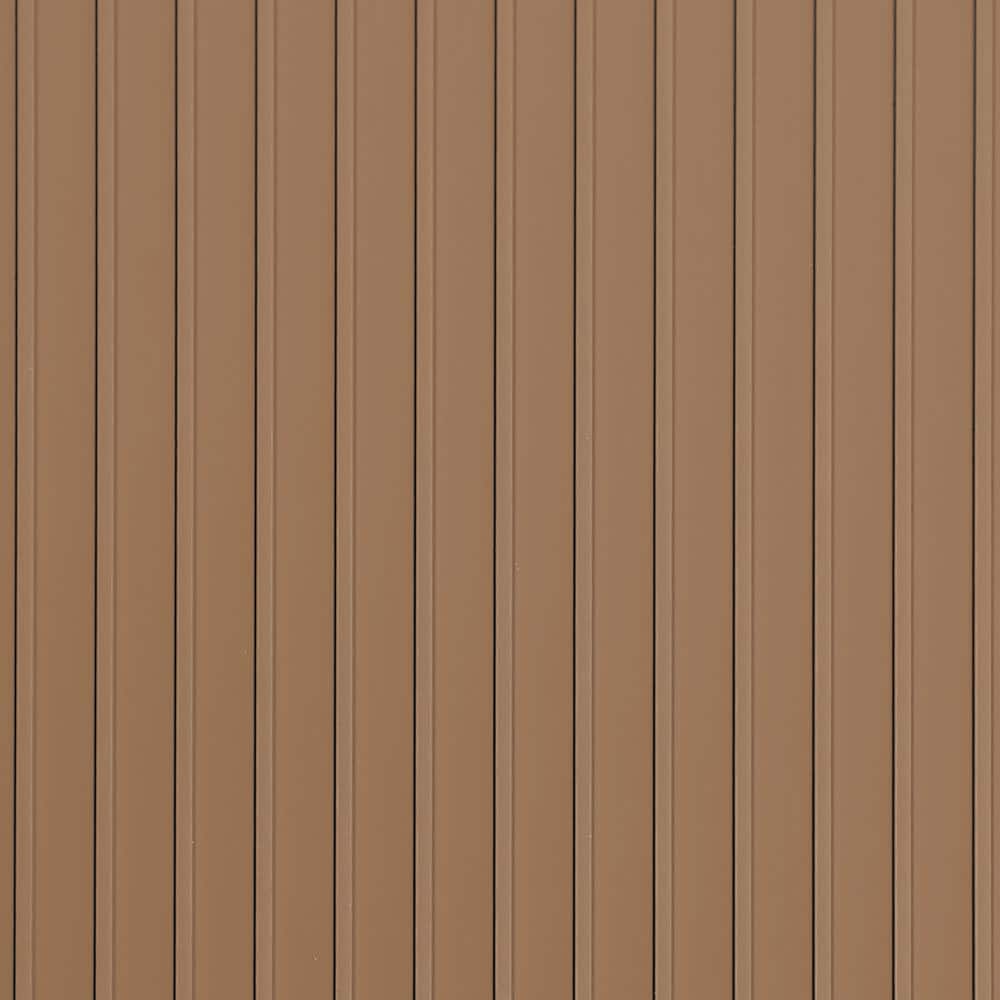 Rib 5 ft. x 10 ft. Sandstone Vinyl Garage Flooring Cover and Protector - Hercitys