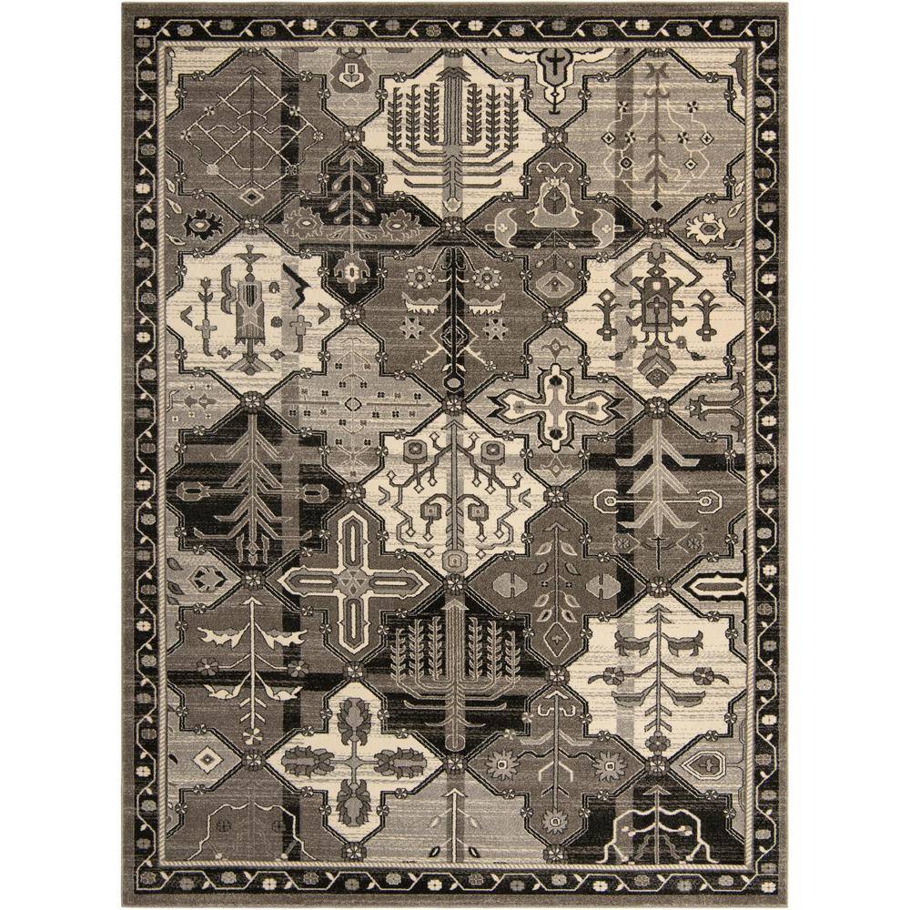 La Jolla Cathedral Gray 9′ 0 x 12′ 0 Area Rug - Hercitys