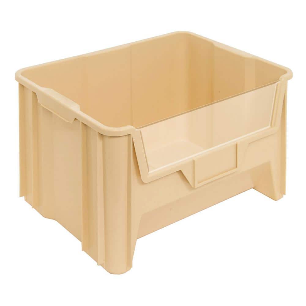 Giant Stack 41.66 qt. Container in Ivory (3-Pack) - Hercitys