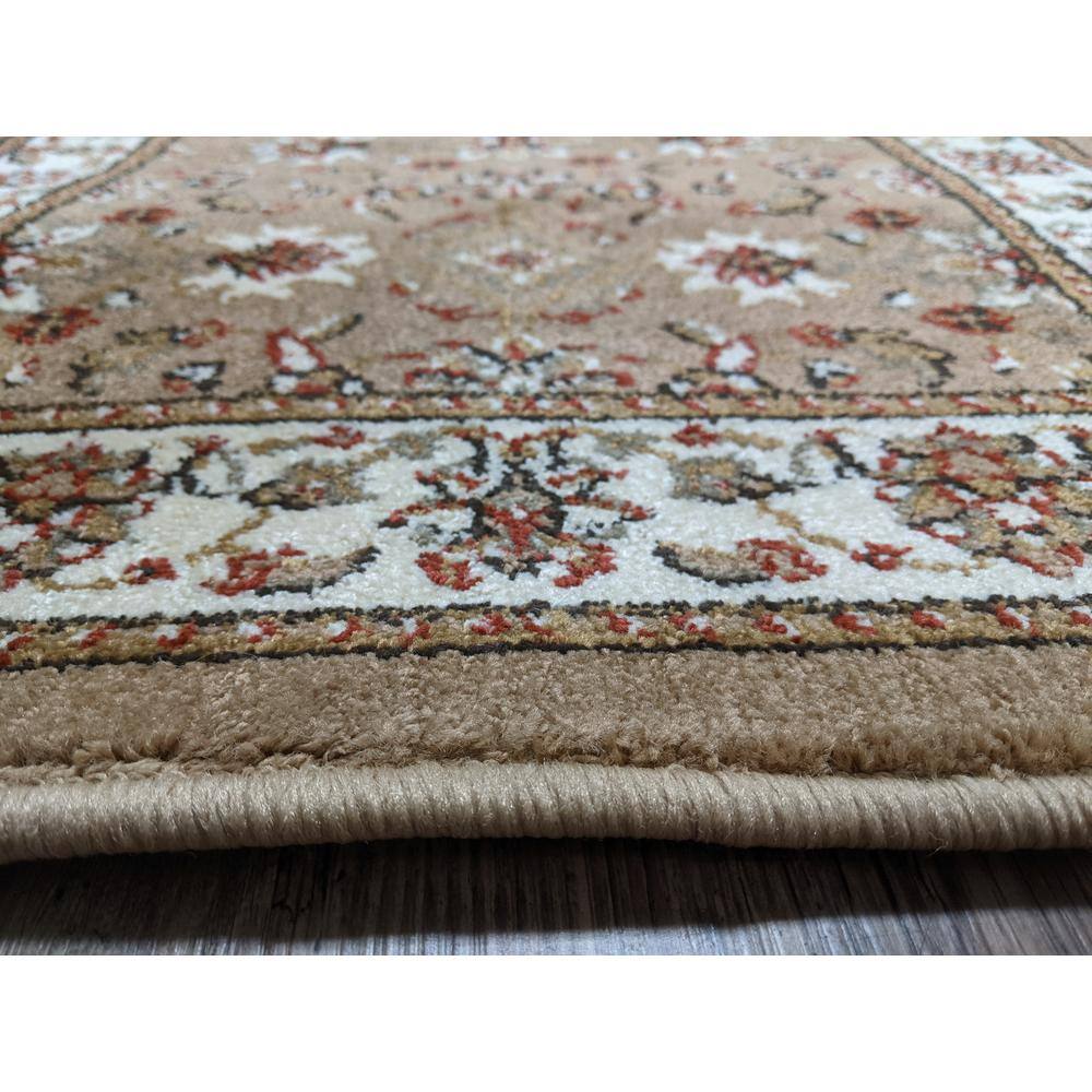 Como Beige 5 ft. x 7 ft. Traditional Oriental Floral Area Rug - Hercitys