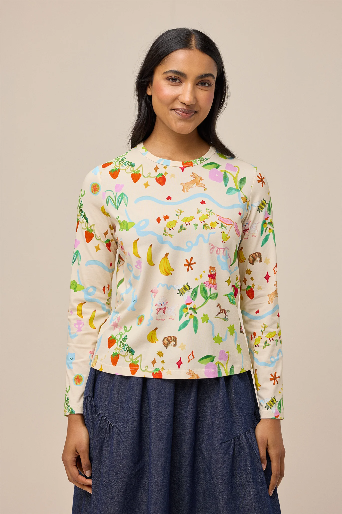 SUNNY TEE - STORY BOOK CREAM - Hercitys