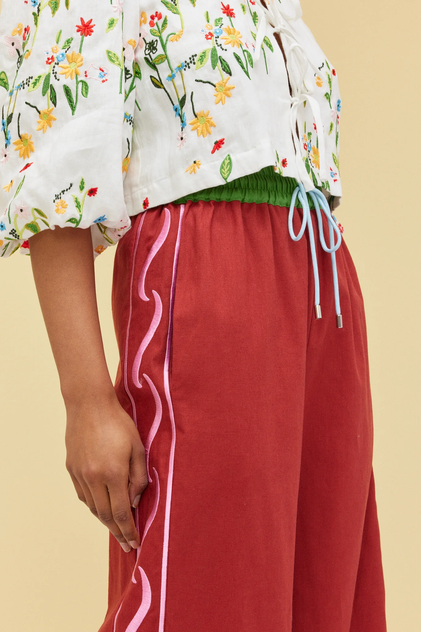 COLUMN PANT - TERRACOTTA - Hercitys