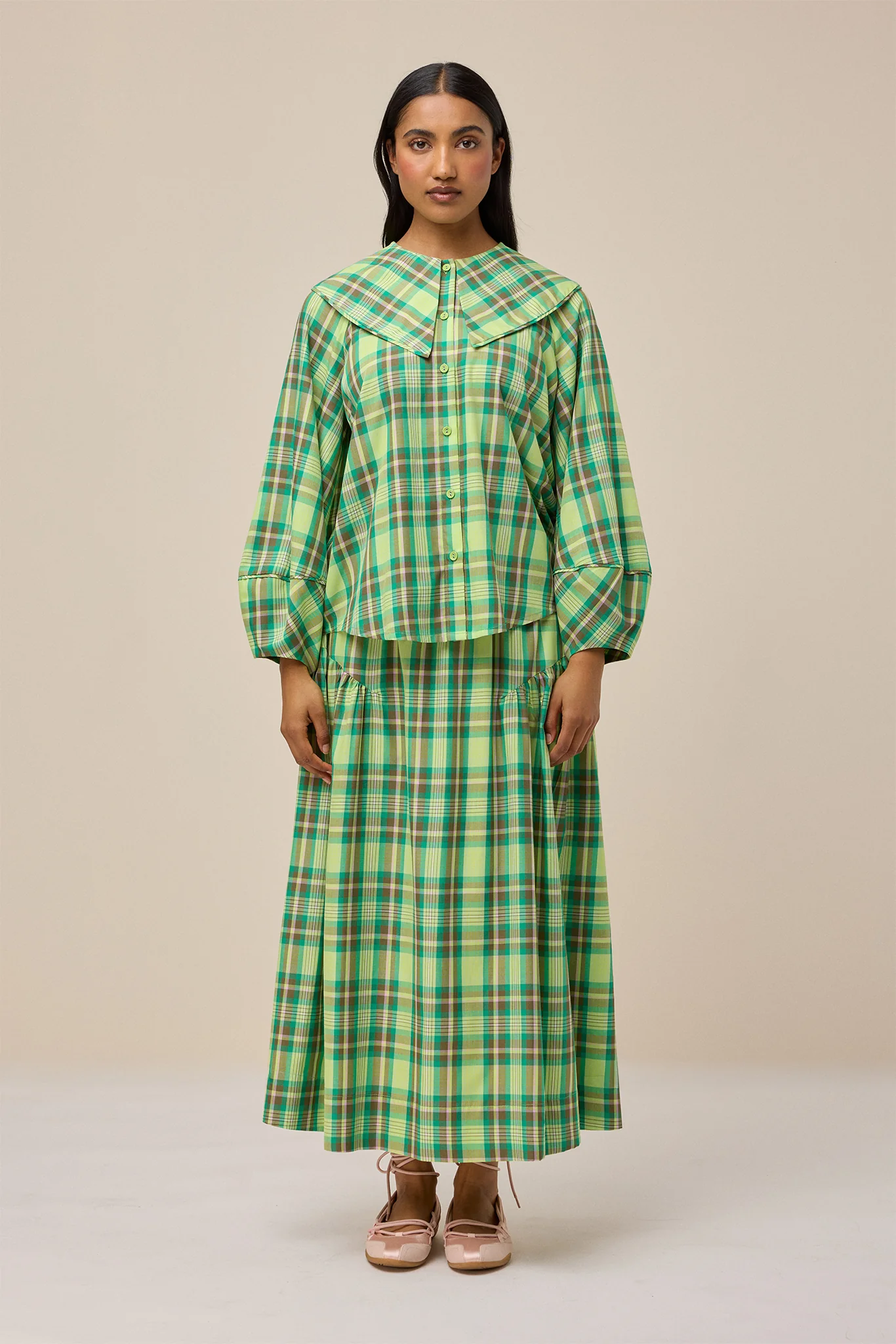 MATILDA SKIRT - PICNIC PLAID - Hercitys