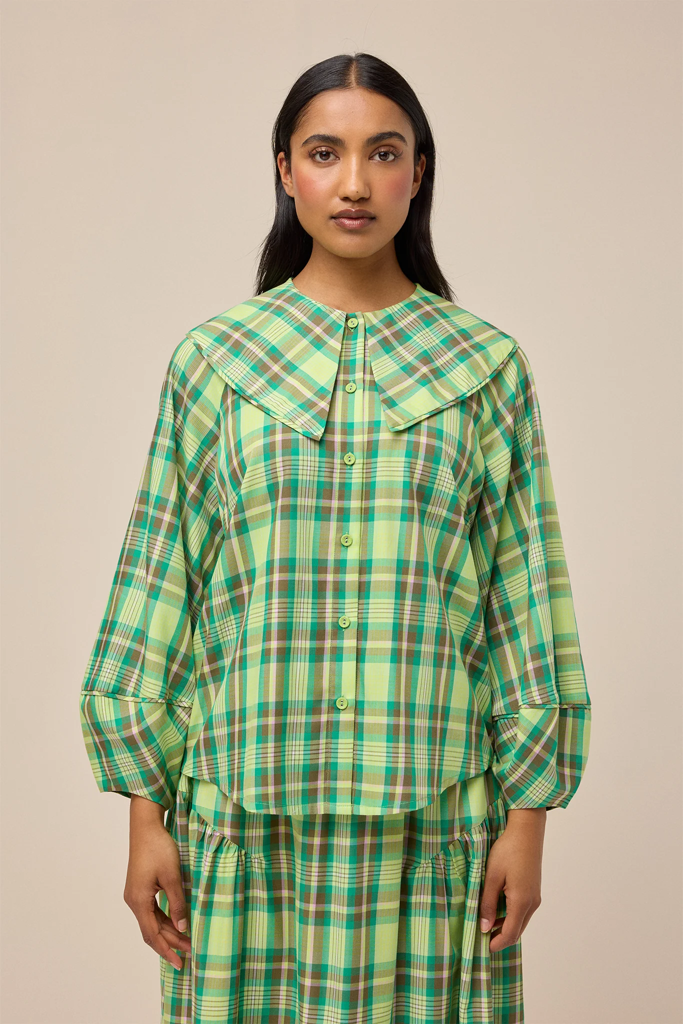 LULLABY BLOUSE - PICNIC PLAID - Hercitys