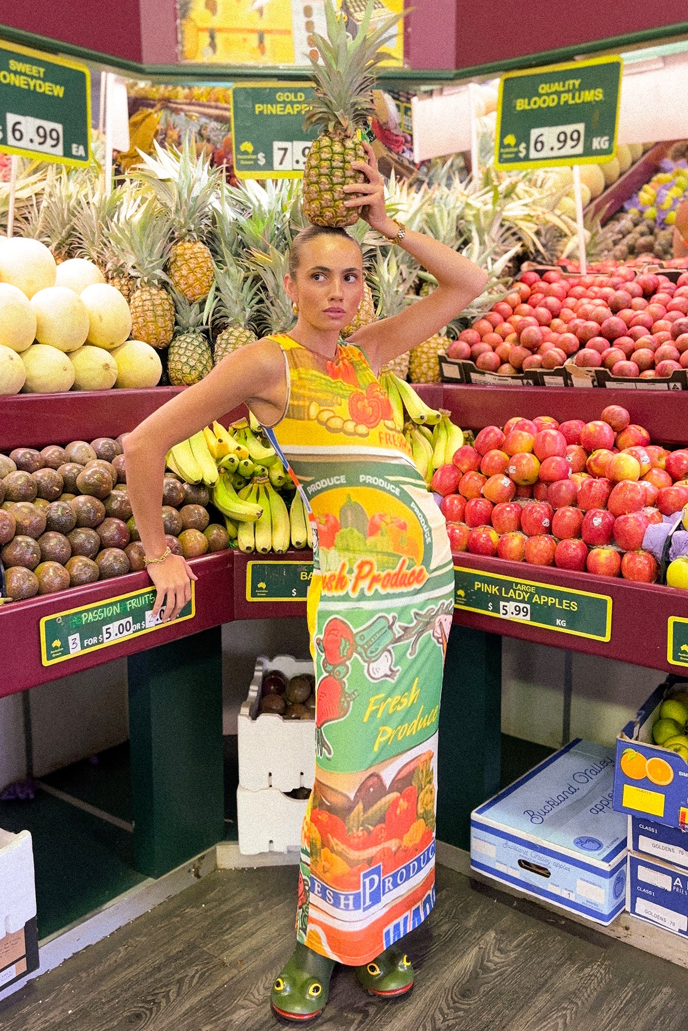 LILY MESH DRESS - FRESH PRODUCE - Hercitys